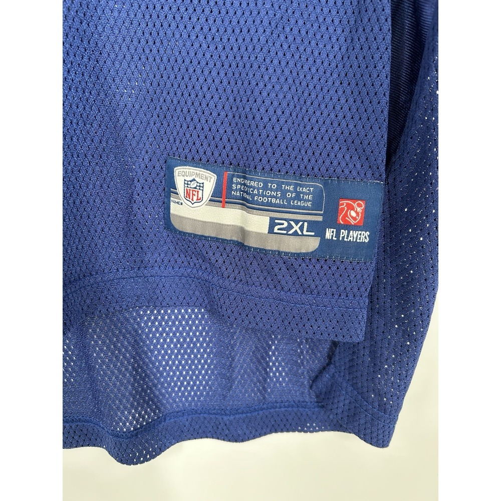 Justin Tuck New York Giants Reebok On Field Jersey Blue #91 Football Mens 2XL - Picture 5 of 10